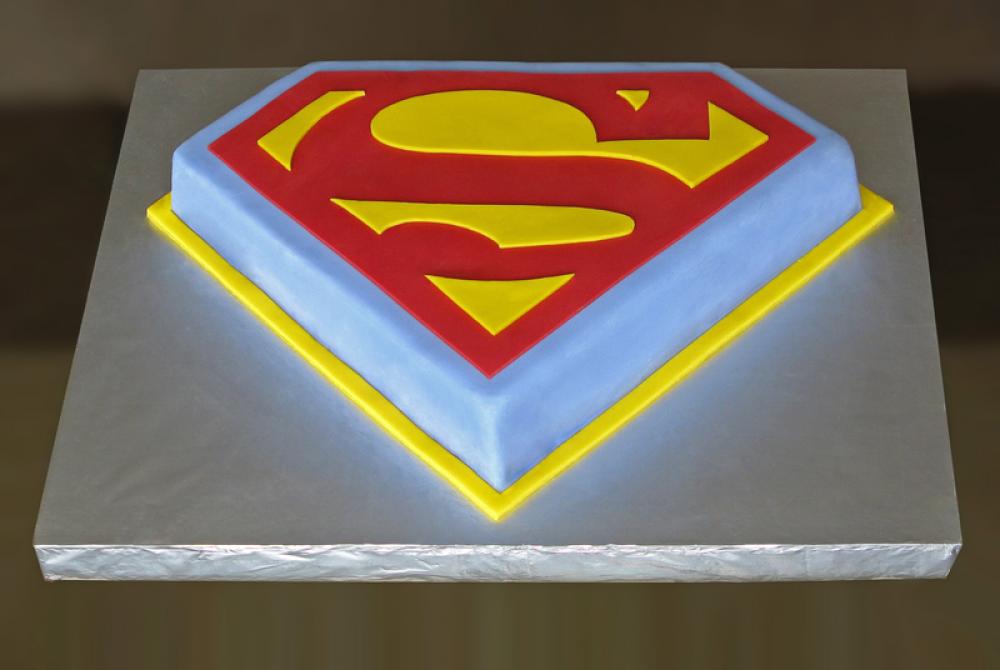 Superman Birthday Cake free photo Superman Birthday Cake free photo