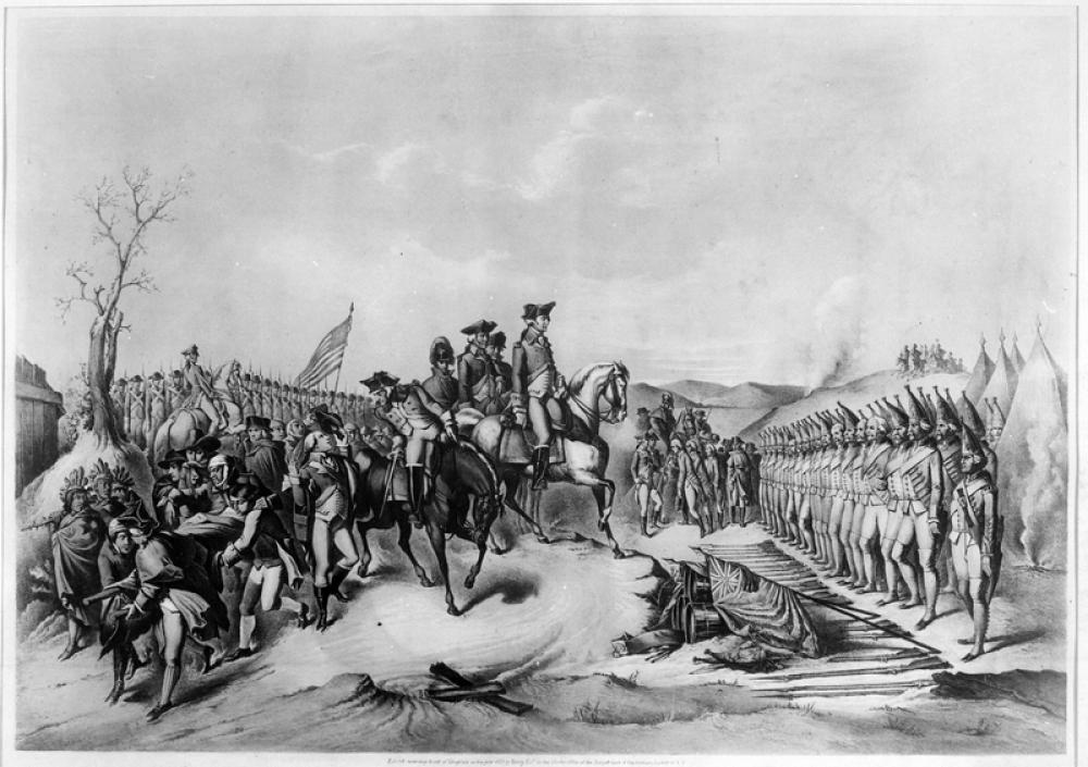 Surrender of the Hessians at Trenton, New Jersey free photo Surrender of the Hessians at Trenton, New Jersey free photo