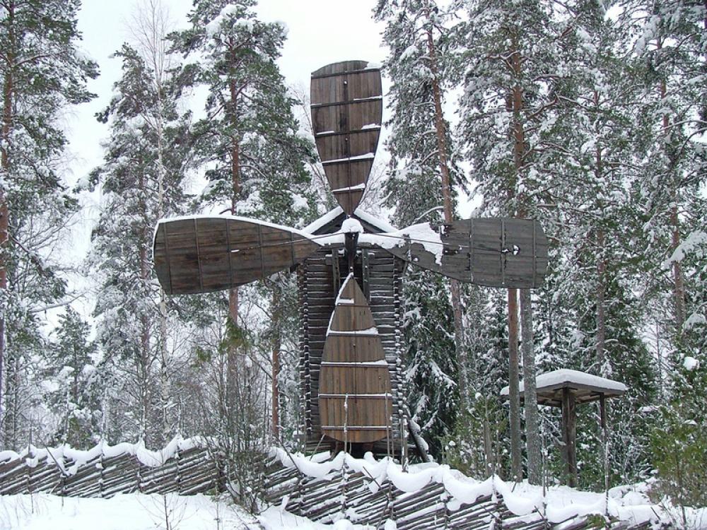 Windmill at Konnevesi Museum in the Snow in Finland free photo Windmill at Konnevesi Museum in the Snow in Finland free photo