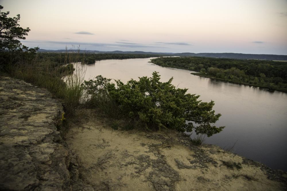 Wisconsin River at Dusk Scenic Shot at Ferry Bluff free photo Wisconsin River at Dusk Scenic Shot at Ferry Bluff free photo