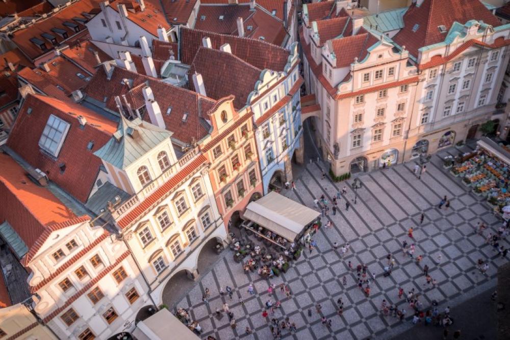 View on Prague City Square View on Prague City Square