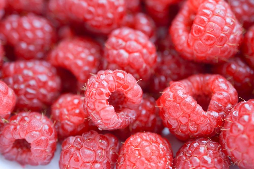 Raspberries close up Raspberries close up