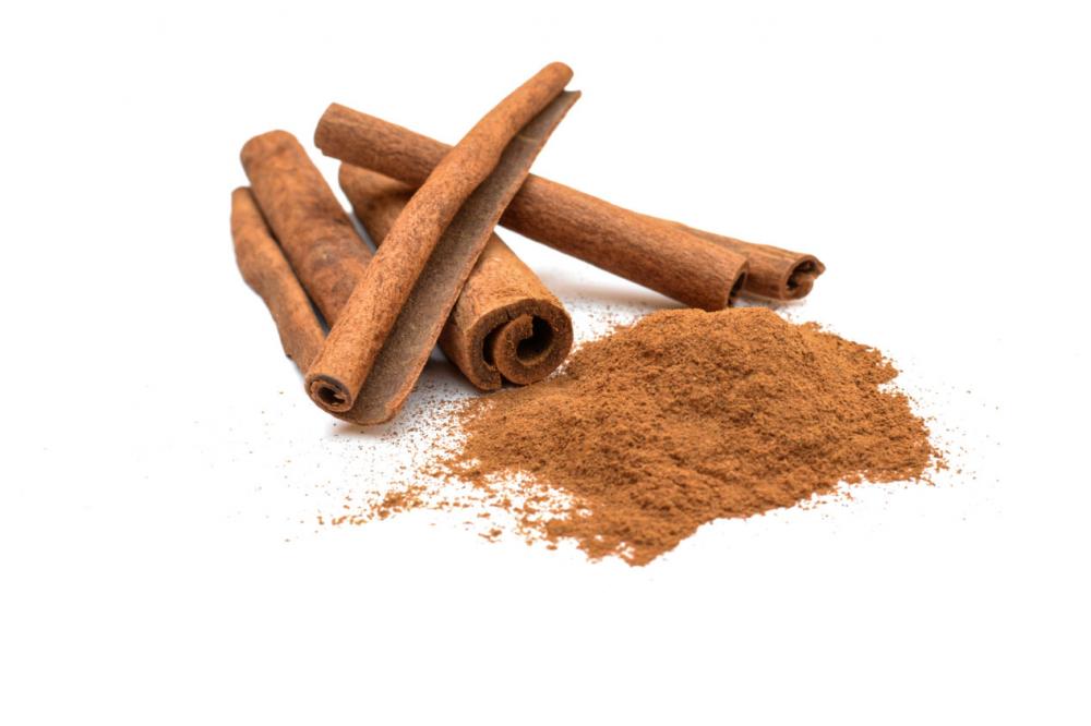 Cinnamon on white background Cinnamon on white background