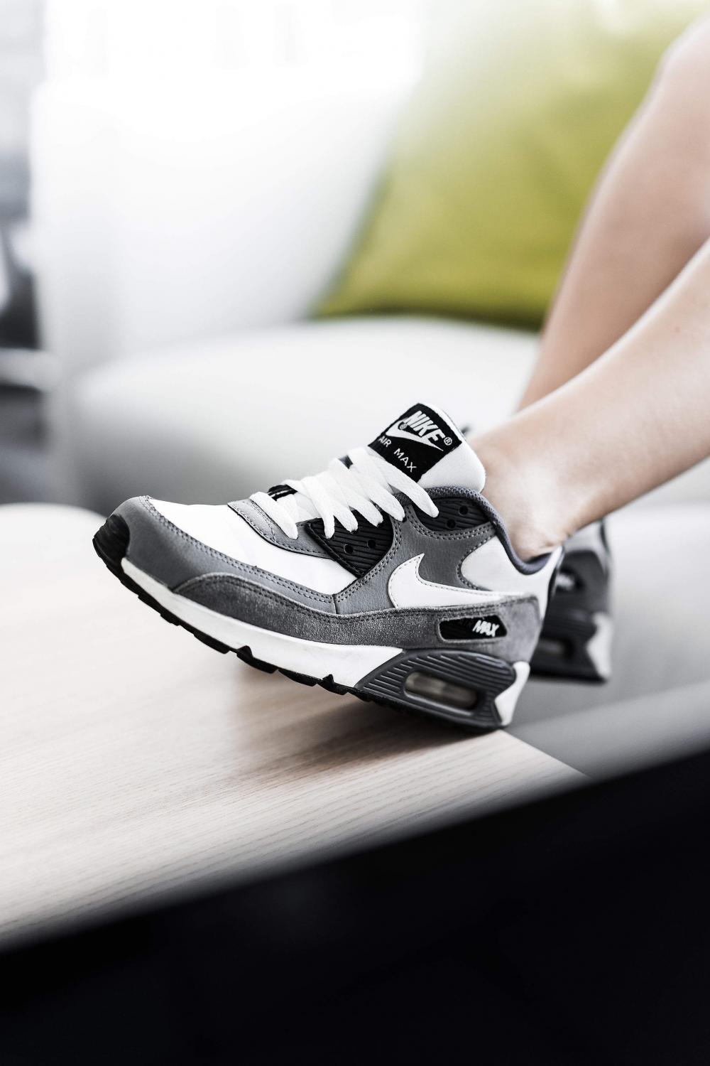 Sporty Woman Wearing Nike Air Max Shoes Sporty Woman Wearing Nike Air Max Shoes