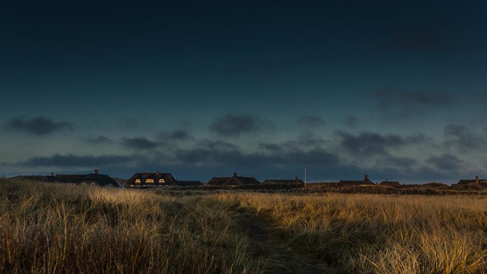 Abendstimmung Denmark Dunes Country Houses Light Abendstimmung Denmark Dunes Country Houses Light