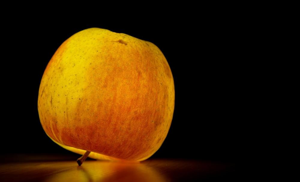 Apple Fruit Healthy Ripe Illuminated Fresh Red Apple Fruit Healthy Ripe Illuminated Fresh Red