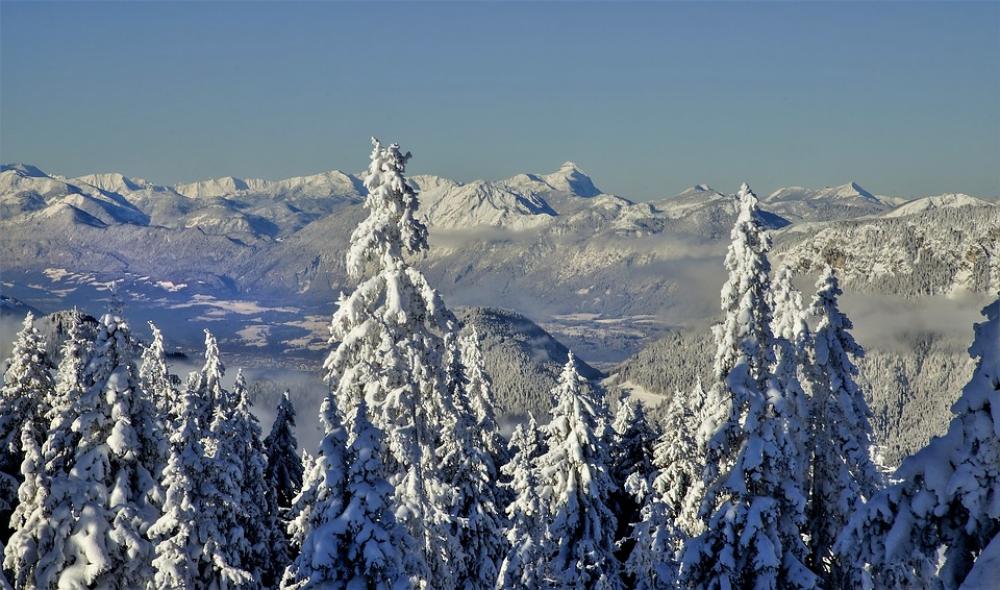 Austria Winter Snow Panorama Wintry Mountains Austria Winter Snow Panorama Wintry Mountains