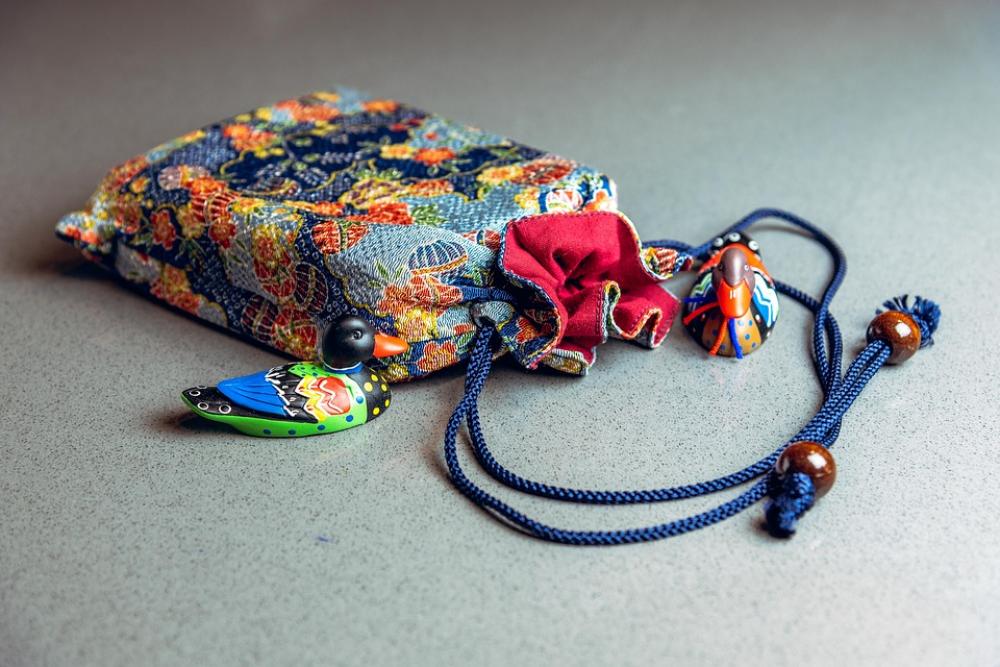 Bag Ducks Colourful Oriental String Sack Korean Bag Ducks Colourful Oriental String Sack Korean