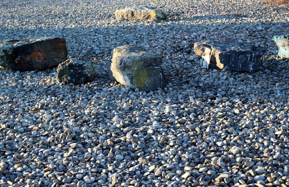 Bank Lakeside Shore Stones Lake Constance Bank Lakeside Shore Stones Lake Constance