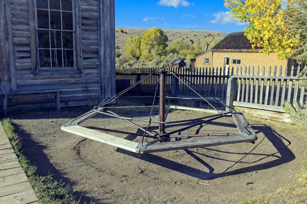 Bannack School Merry Go Round Playground Bannack School Merry Go Round Playground