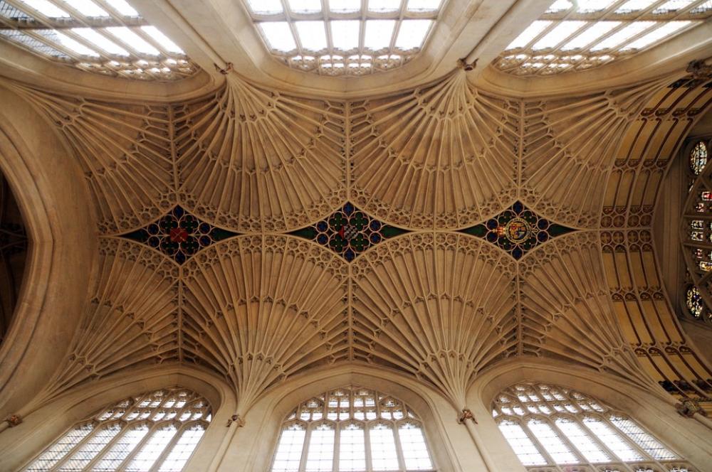 Bath Abbey Church Ceiling Anglican England Bath Abbey Church Ceiling Anglican England