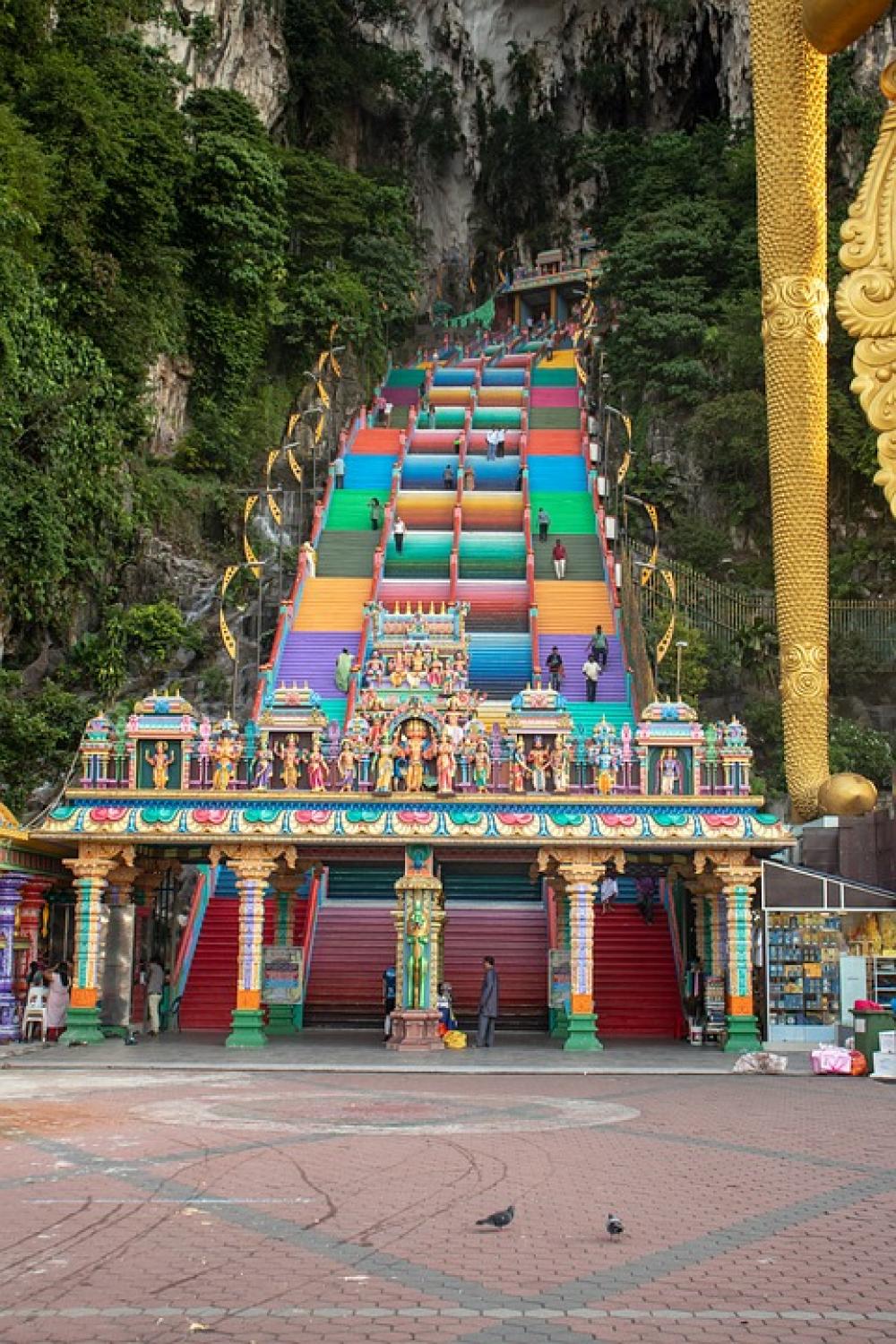 Batu Caves Steps Color Malaysia Hindu Cave Batu Caves Steps Color Malaysia Hindu Cave