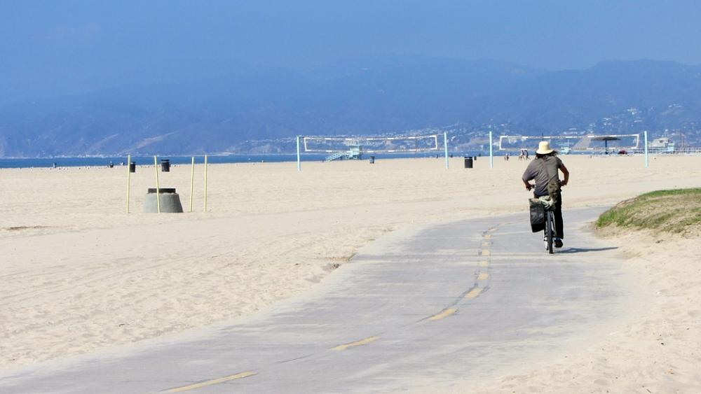 Beach Bicycle County Venice Beach California Sand Beach Bicycle County Venice Beach California Sand