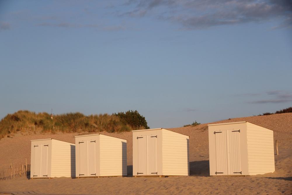 Beach Beach Hut Blue Sand Beach Beach Hut Blue Sand