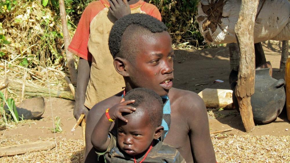 Benna Ethiopia Tribe Children Boy Farm Benna Ethiopia Tribe Children Boy Farm