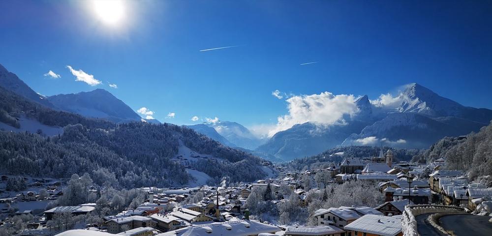 Berchtesgaden Watzmann Winter Holiday Panorama Snow Berchtesgaden Watzmann Winter Holiday Panorama Snow