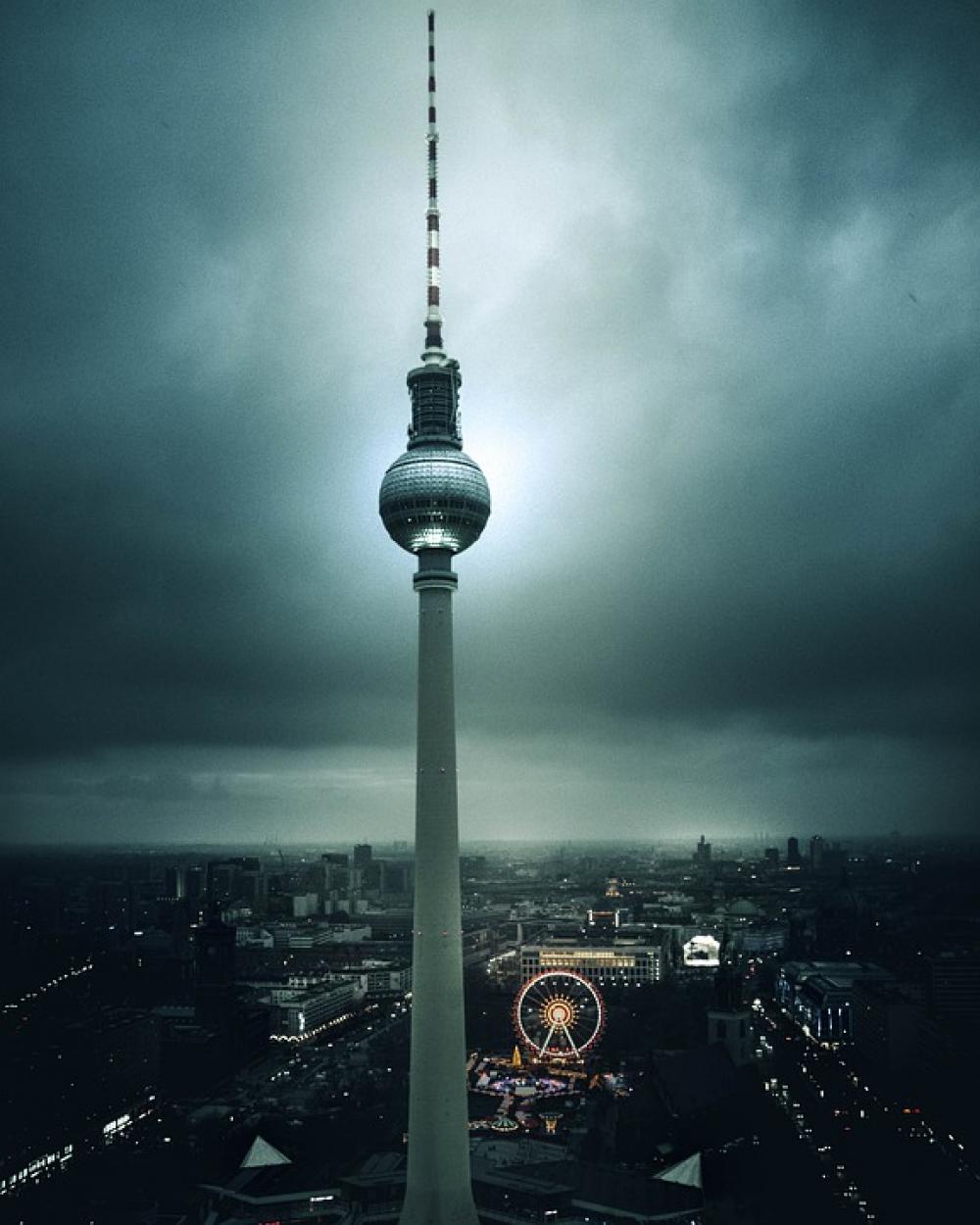Berlin City Cityscape Germany Skyline Urban Night Berlin City Cityscape Germany Skyline Urban Night
