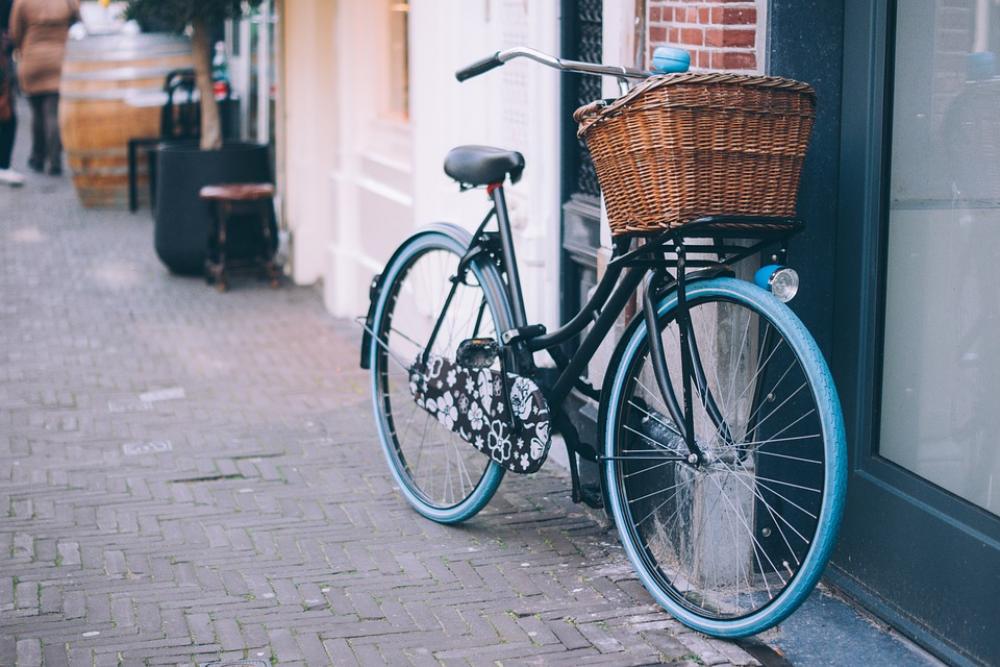 Bicycle Bike Parked Basket Bell Cycle Biking Bicycle Bike Parked Basket Bell Cycle Biking