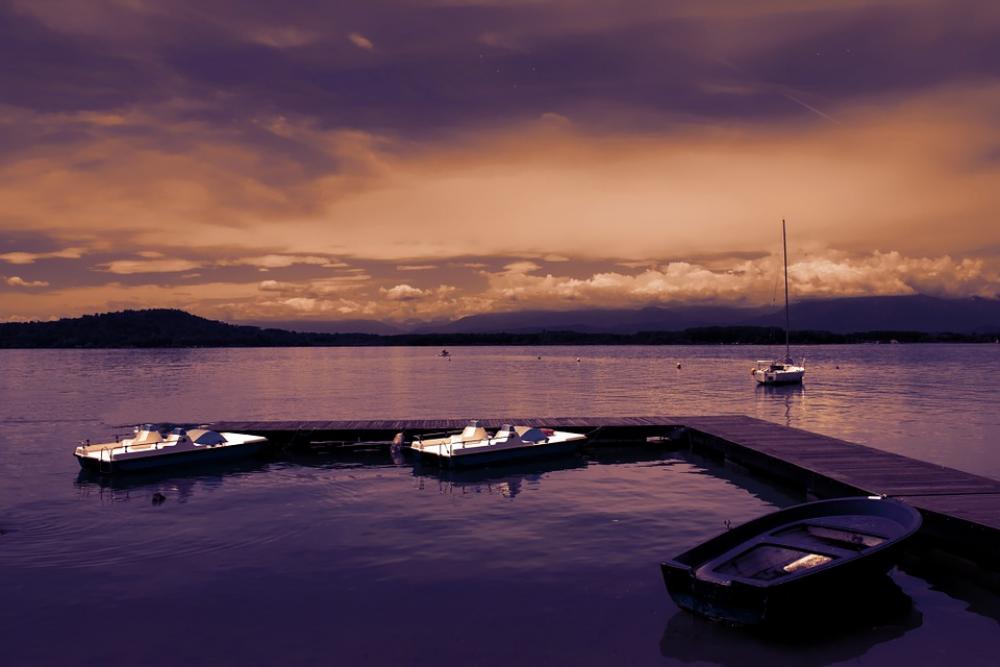 Boat Sea Lake Sunset Porto Boats Boat Sea Lake Sunset Porto Boats