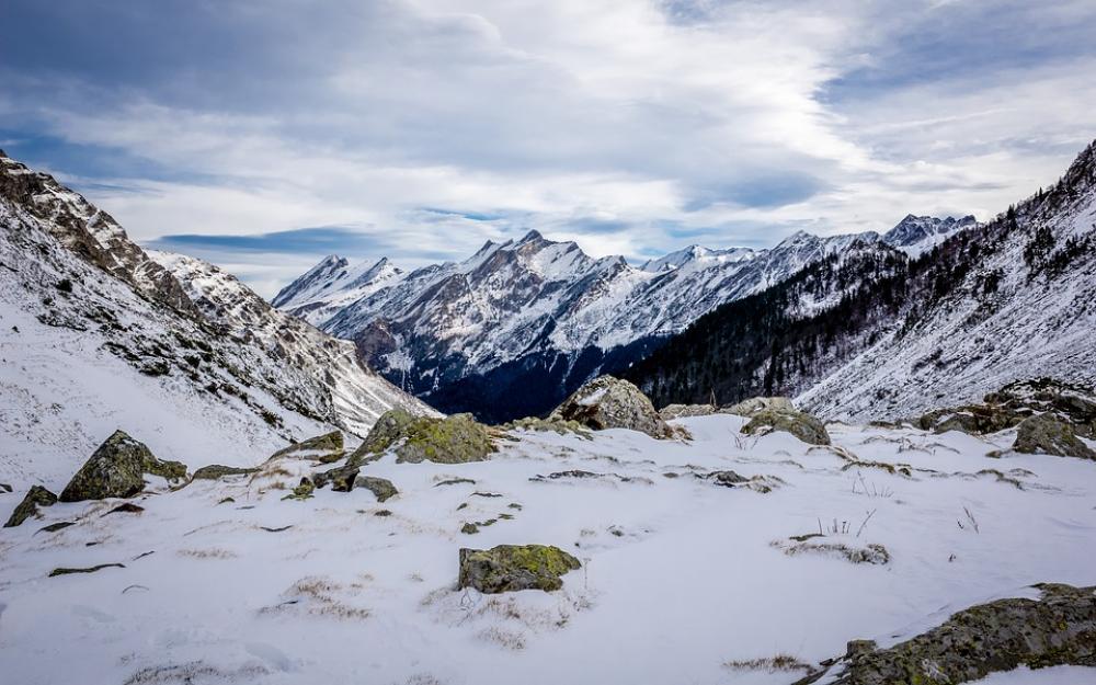 Bouleste Pyrénées Mountain Snow Sky Bouleste Pyrénées Mountain Snow Sky