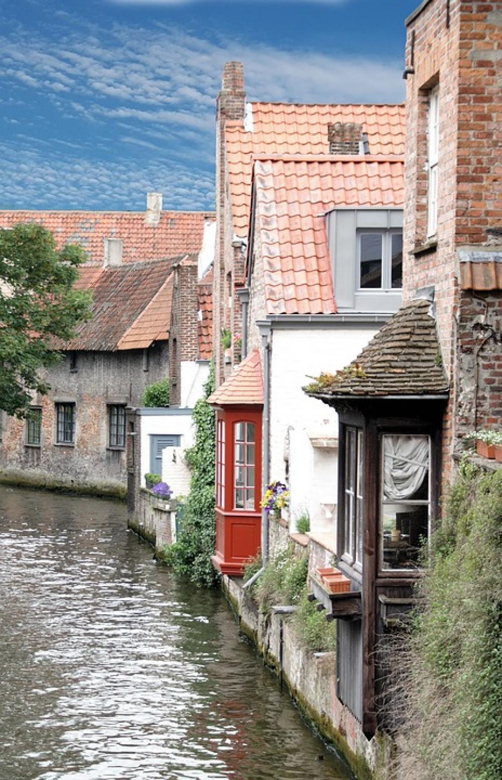 Bruges Channel Romantic City History Water Houses Bruges Channel Romantic City History Water Houses