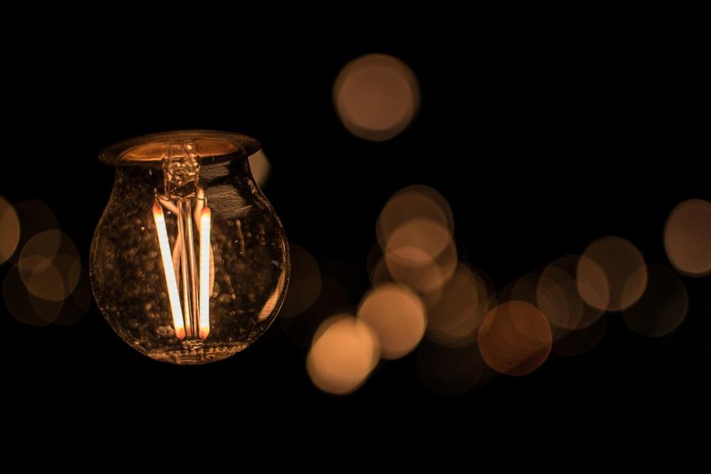 Bulb Night Evening Darkness Energy Bulb Night Evening Darkness Energy