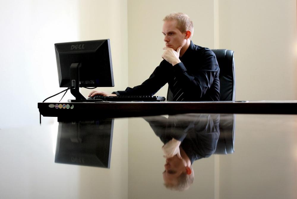Business Businessman Chair Computer Desk Desktop Business Businessman Chair Computer Desk Desktop
