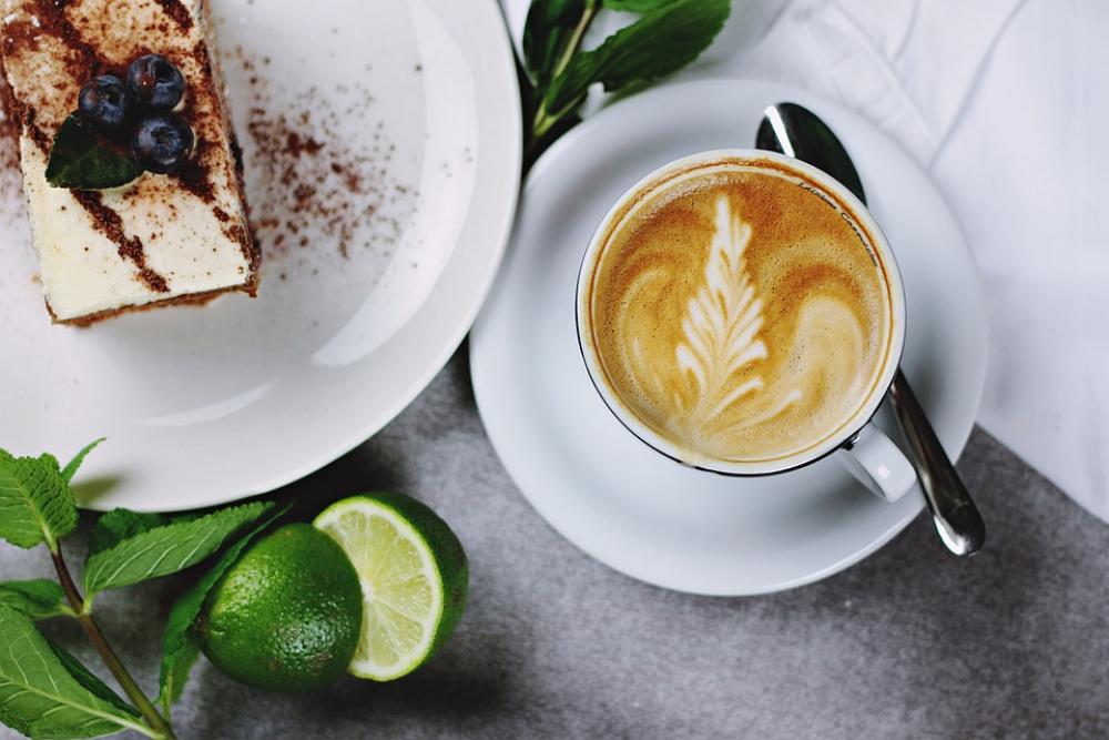 Cake Cappuccino Ceramic Coffee Cup Dessert Food Cake Cappuccino Ceramic Coffee Cup Dessert Food