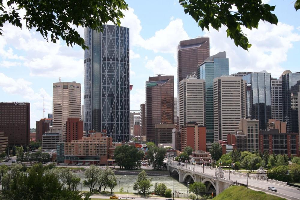 Calgary Downtown City Center Skyline Cityscape Calgary Downtown City Center Skyline Cityscape