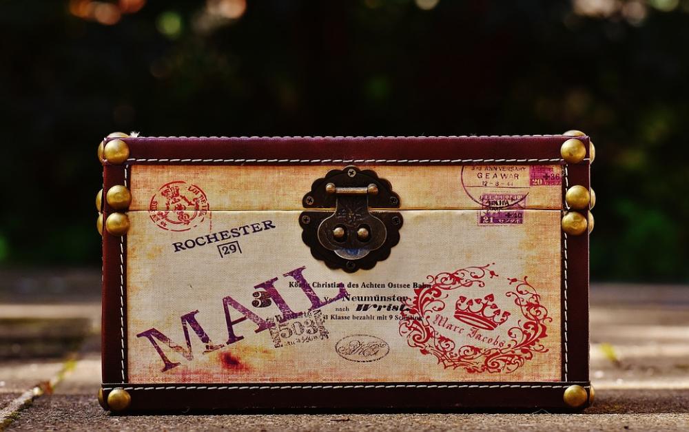 Chest Luggage Send Mail Go Away Lap Box Closure Chest Luggage Send Mail Go Away Lap Box Closure