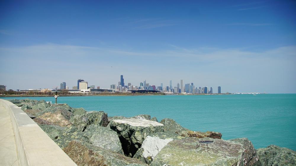 Chicago Skyline Architecture Michigan Lake Rock Chicago Skyline Architecture Michigan Lake Rock