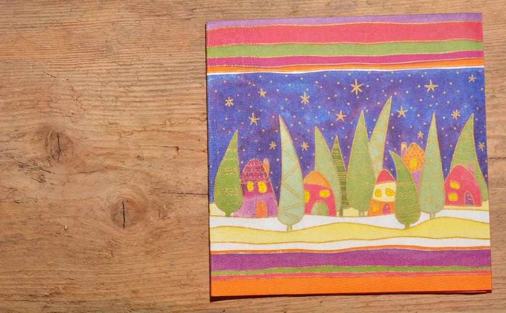 Christmas Napkin Napkin Wood Background Christmas Napkin Napkin Wood Background
