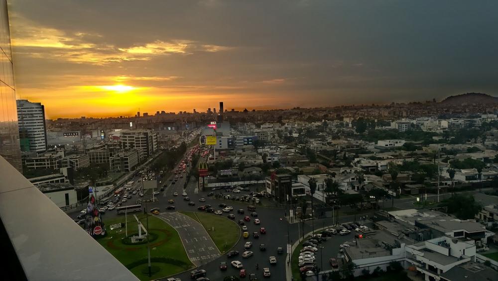 City Sunset Sun Cars Traffic Height Building City Sunset Sun Cars Traffic Height Building