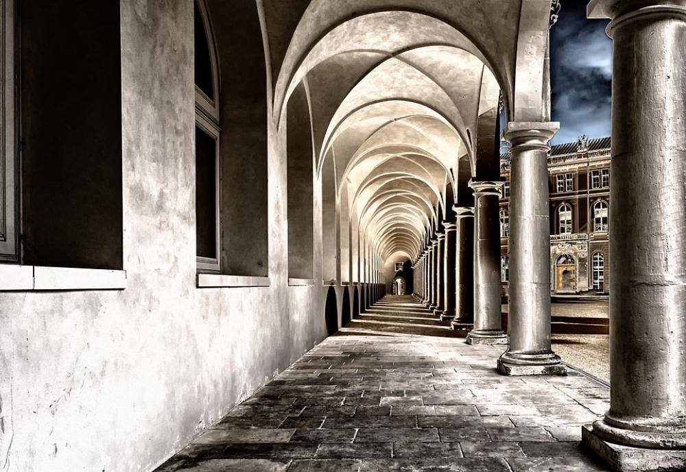 Cloister Monastery Courtyard Dresden Gang Vault Cloister Monastery Courtyard Dresden Gang Vault