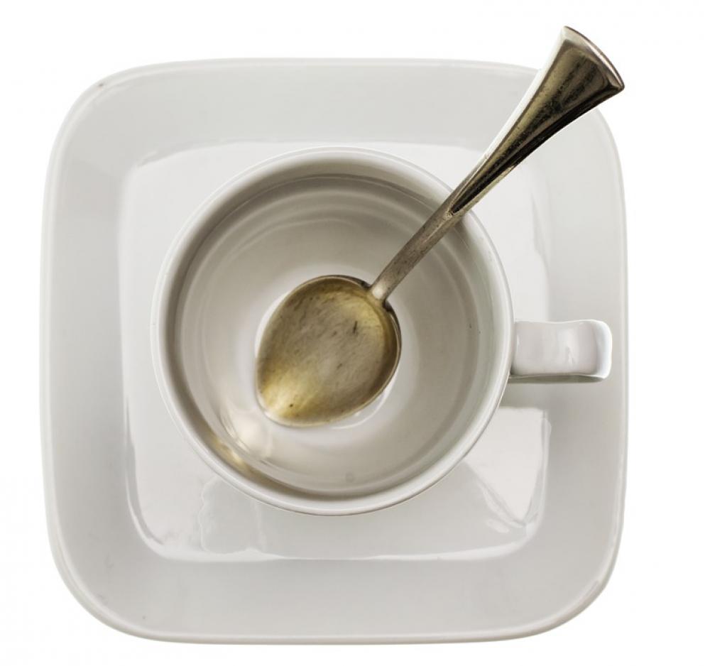 Cup Coffee Spoon Drink Cafe White Cup Coffee Spoon Drink Cafe White
