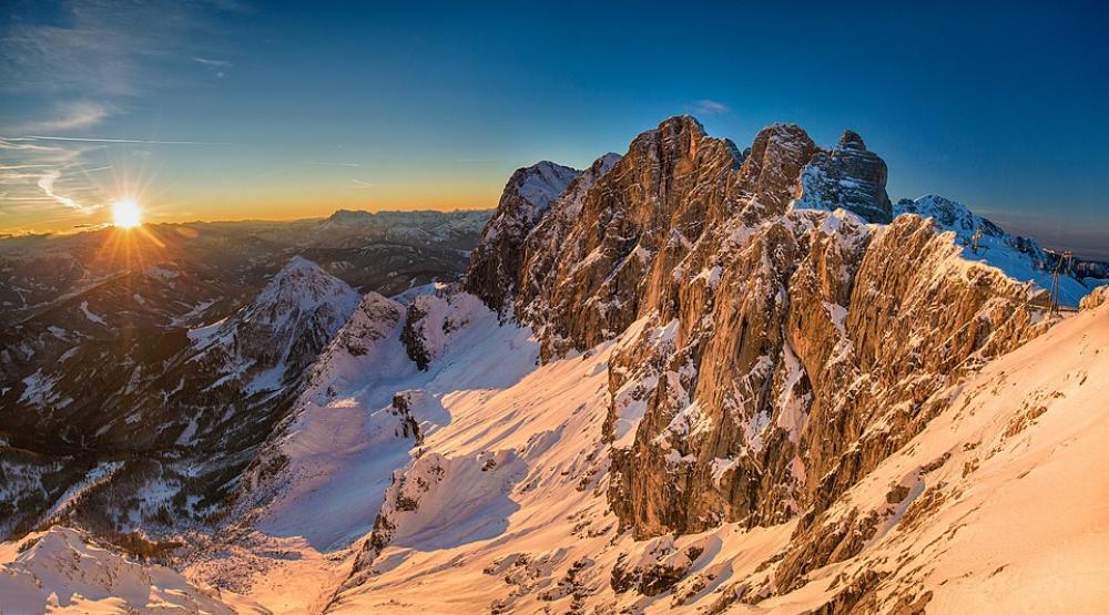 Dachstein Austria Alpine Mountains Landscape Dachstein Austria Alpine Mountains Landscape