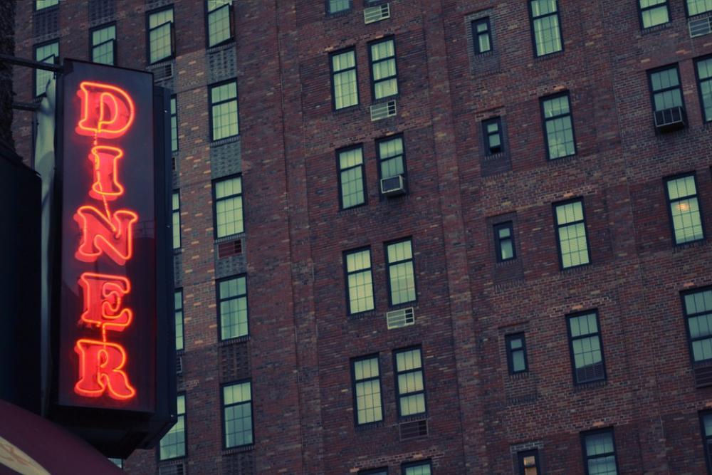 Diner Sign Restaurant Food Dining Building City Diner Sign Restaurant Food Dining Building City