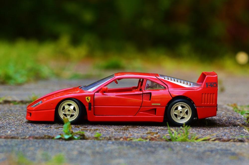Ferrari Red Auto Sports Car Model Car Vehicle Ferrari Red Auto Sports Car Model Car Vehicle