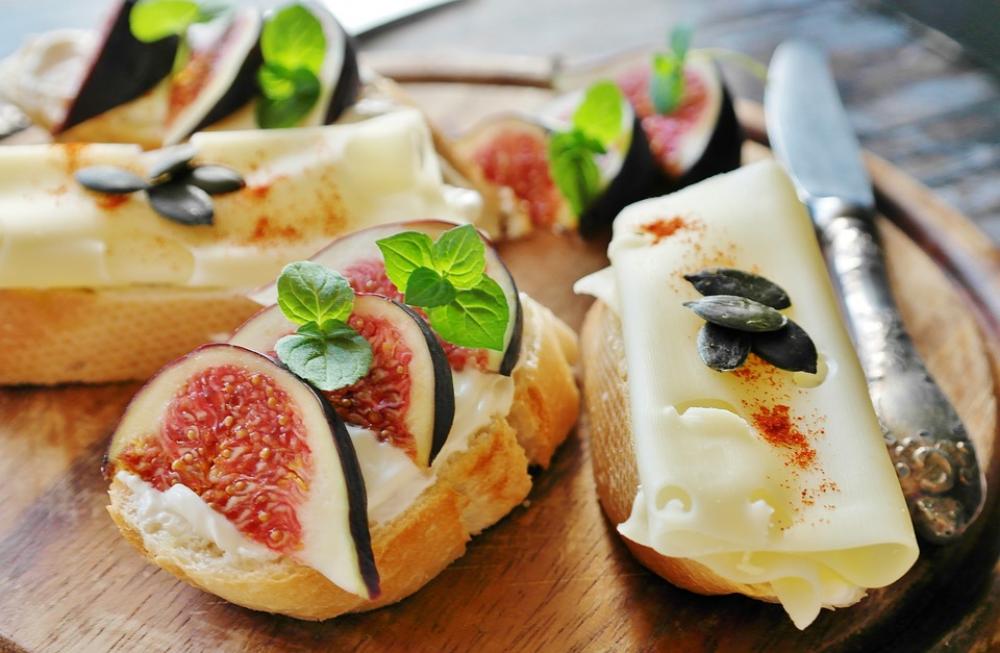 Fig Cheese Bread Baguette Eat Healthy Food Fig Cheese Bread Baguette Eat Healthy Food