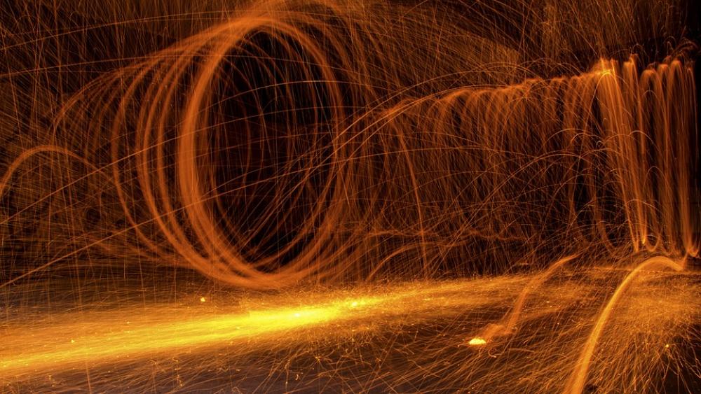 Fire Sparks Roud Pyrotechnics Heat Glowing Fire Sparks Roud Pyrotechnics Heat Glowing