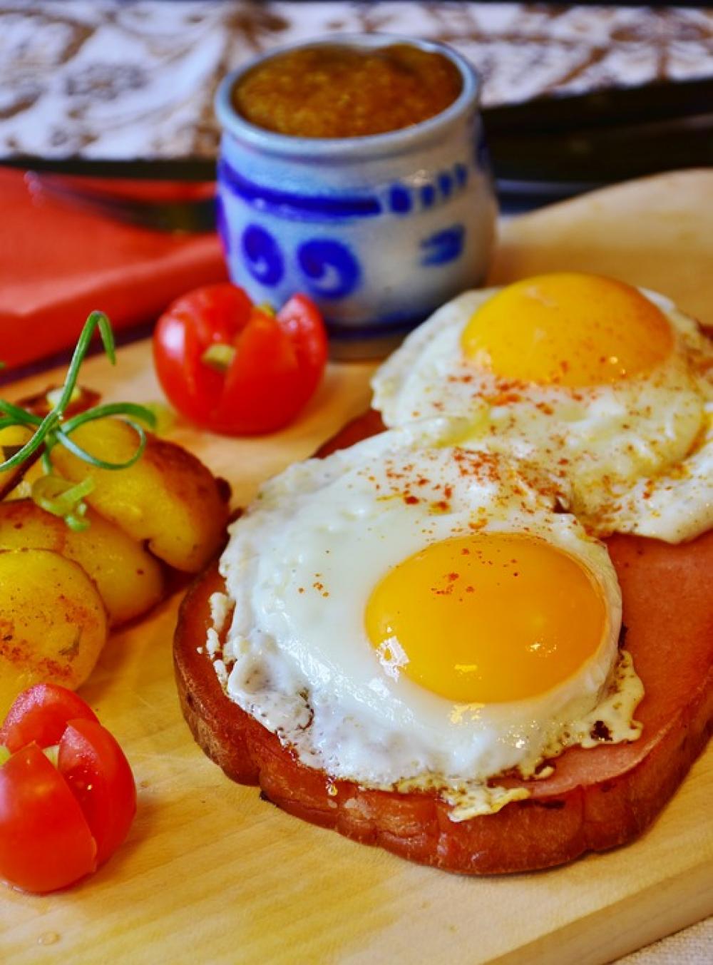 Fried Egg Liver Cheese Lunch Eat Homemade Dine Fried Egg Liver Cheese Lunch Eat Homemade Dine