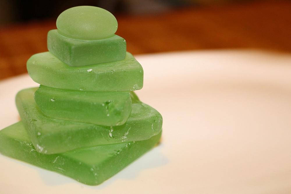 Glass Blocks Form Green Structure Glass Blocks Form Green Structure