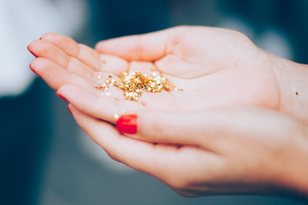Glitters Hands Macro Shiny Glitters Hands Macro Shiny
