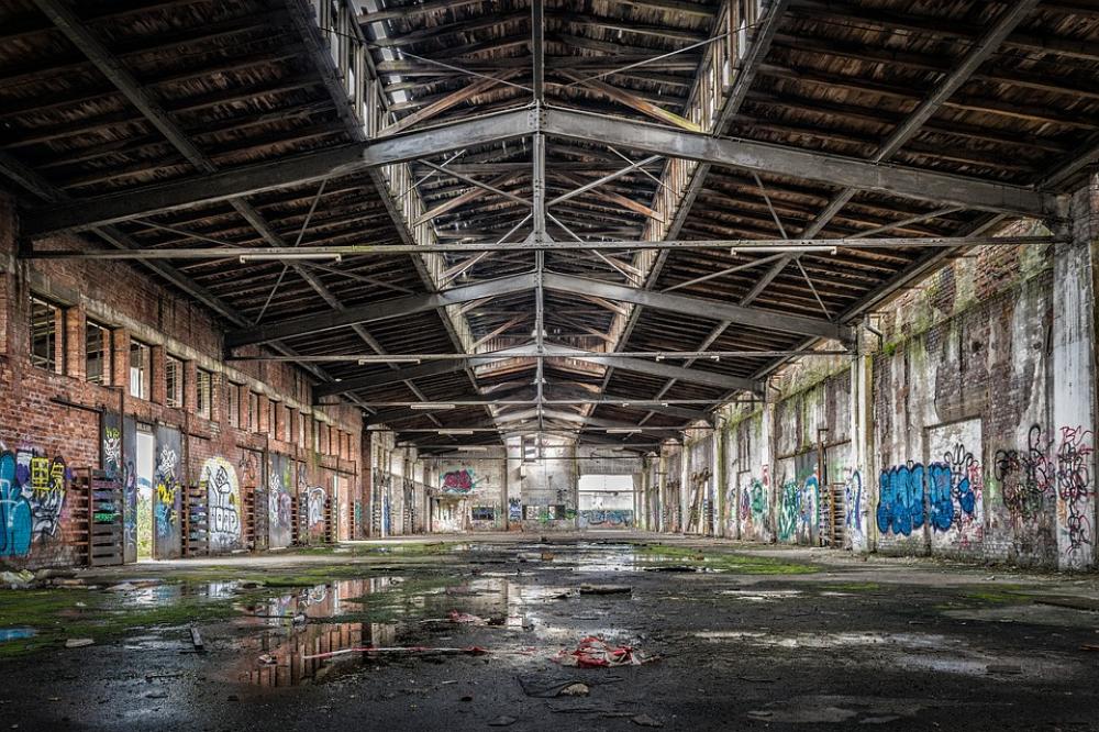 Hall Stock Lost Places Old Factory Hall Broken Hall Stock Lost Places Old Factory Hall Broken