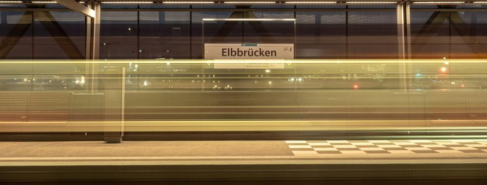 Hamburg Train Metro U4 Stop Station Rail Traffic Hamburg Train Metro U4 Stop Station Rail Traffic