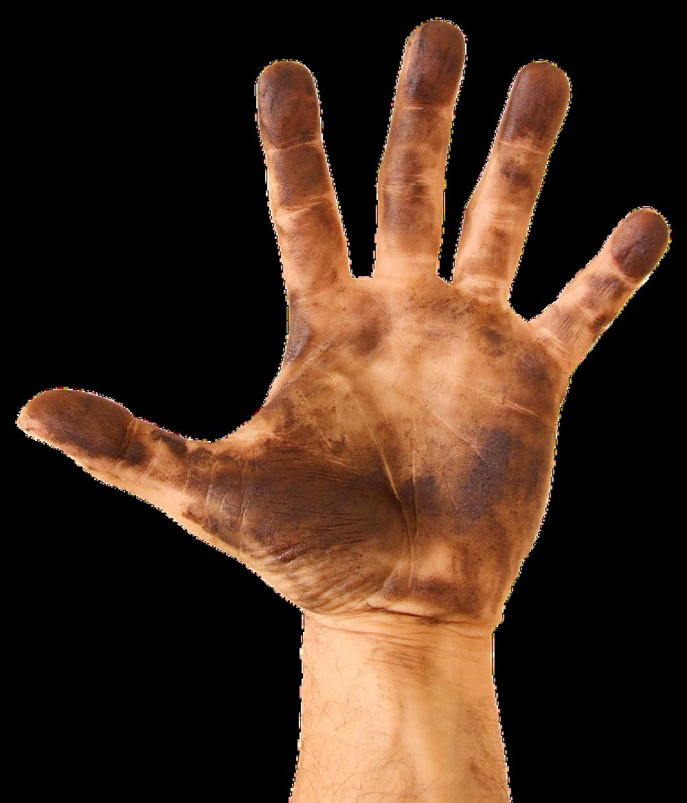 Hand Fingers Finger Footprints Dirty Mud Fat Hand Fingers Finger Footprints Dirty Mud Fat
