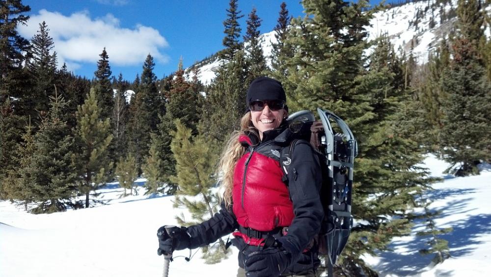 Hike Female Winter Snowshoe Girl Nature Hiking Hike Female Winter Snowshoe Girl Nature Hiking