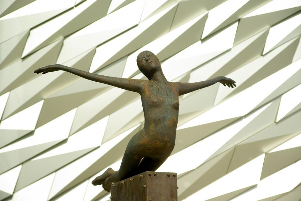 Ireland Belfast Museum Titanic Sculpture Ireland Belfast Museum Titanic Sculpture