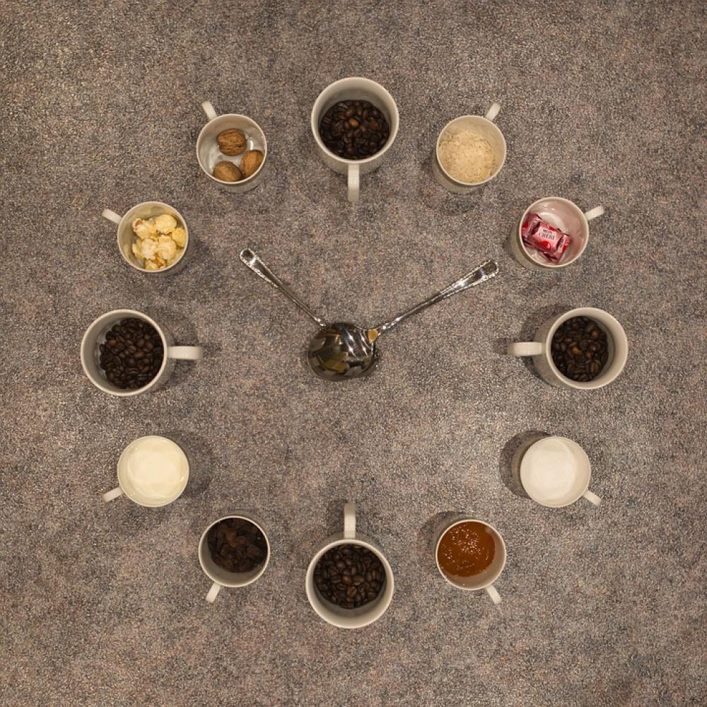 Kaffeeuhr Twelve Favorite Drink Breakfast Kaffeeuhr Twelve Favorite Drink Breakfast