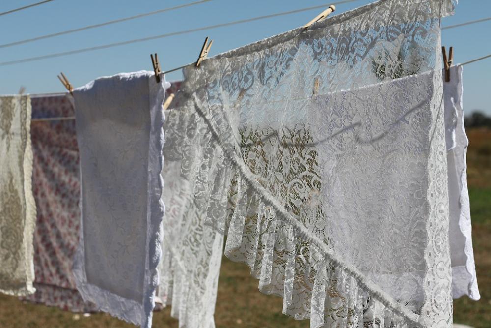 Lace Laundry Cloths Line Summer White Vintage Lace Laundry Cloths Line Summer White Vintage